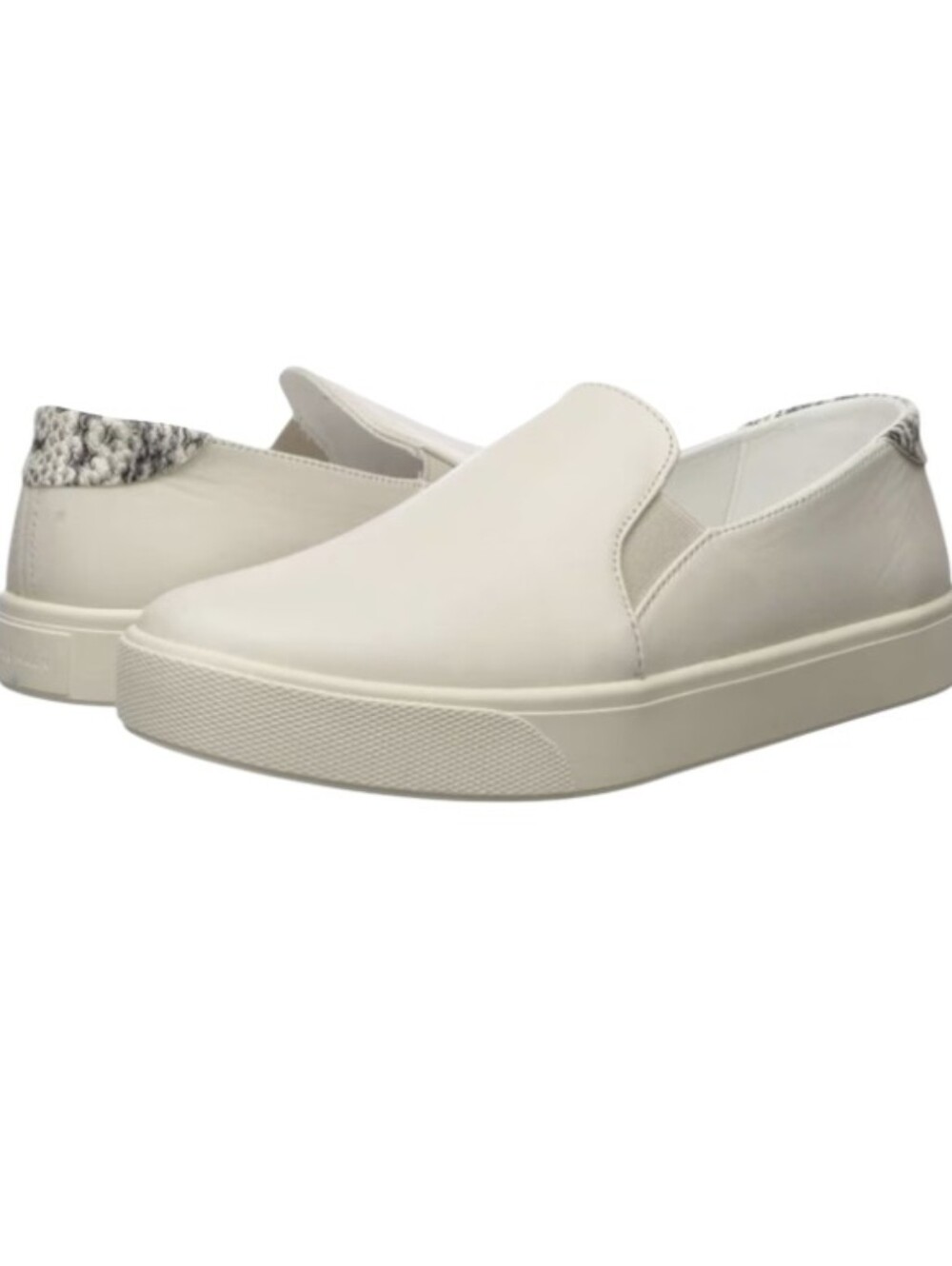 Cole Haan Grandpro Spectator White Leather Slip on Sneaker,